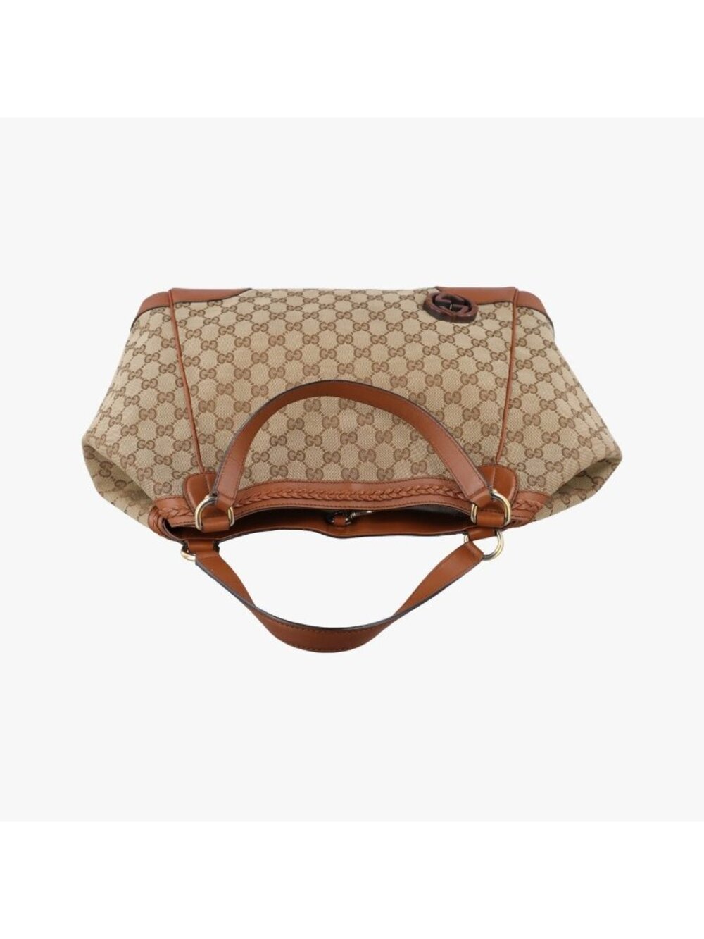 ★SOLD★ Gucci Interlocking GG Canvas Brown Handbag - Picture 8 of 15